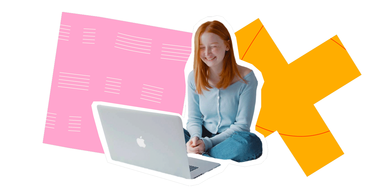 Student studying