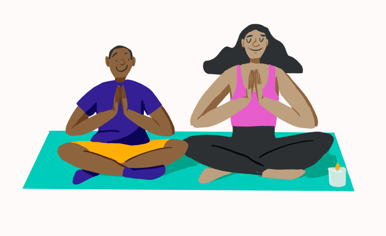 illustration-mother-and-son-yoga